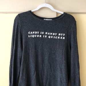 Dark grey Wildfox sweater